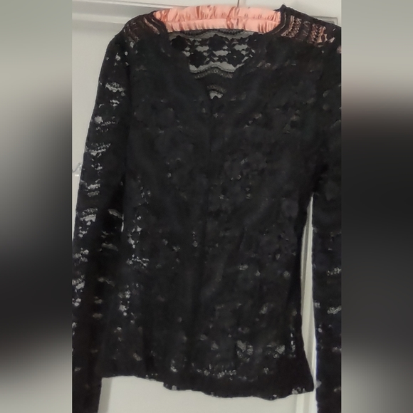 Lace Boho Awesome Long sleeve Blouse Flattering & Mach Washable Will Last - Picture 4 of 12